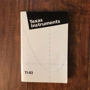 Texas Instruments TI-83 calculator manual